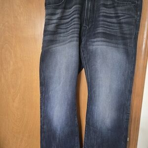 Express Men's Deep Indigo Straight Jeans